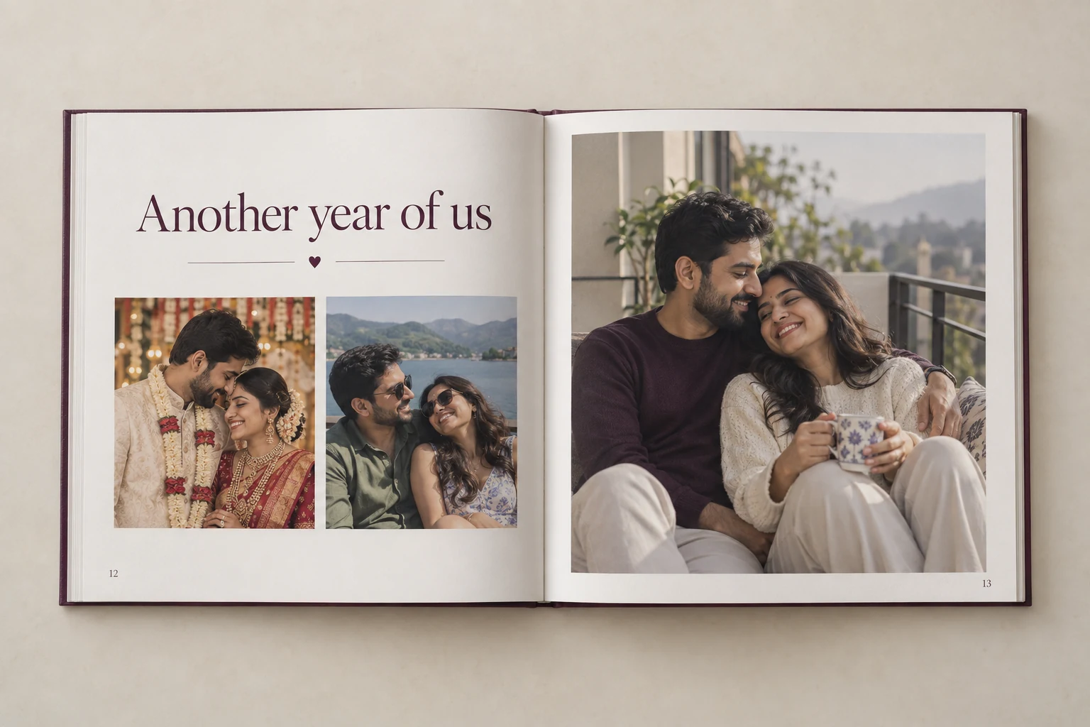 Anniversary Photo Book - personalized photo book by Ragnar Studios