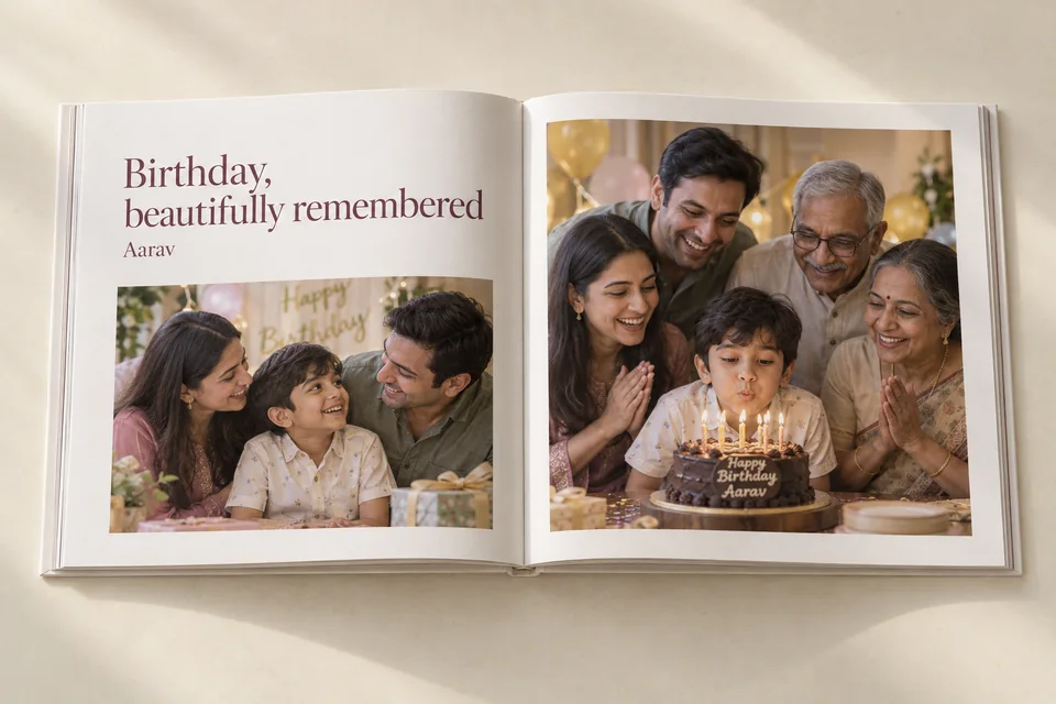 First Birthday Photo Book - personalized photo book by Ragnar Studios