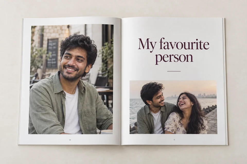 Birthday gift for boyfriend photo book