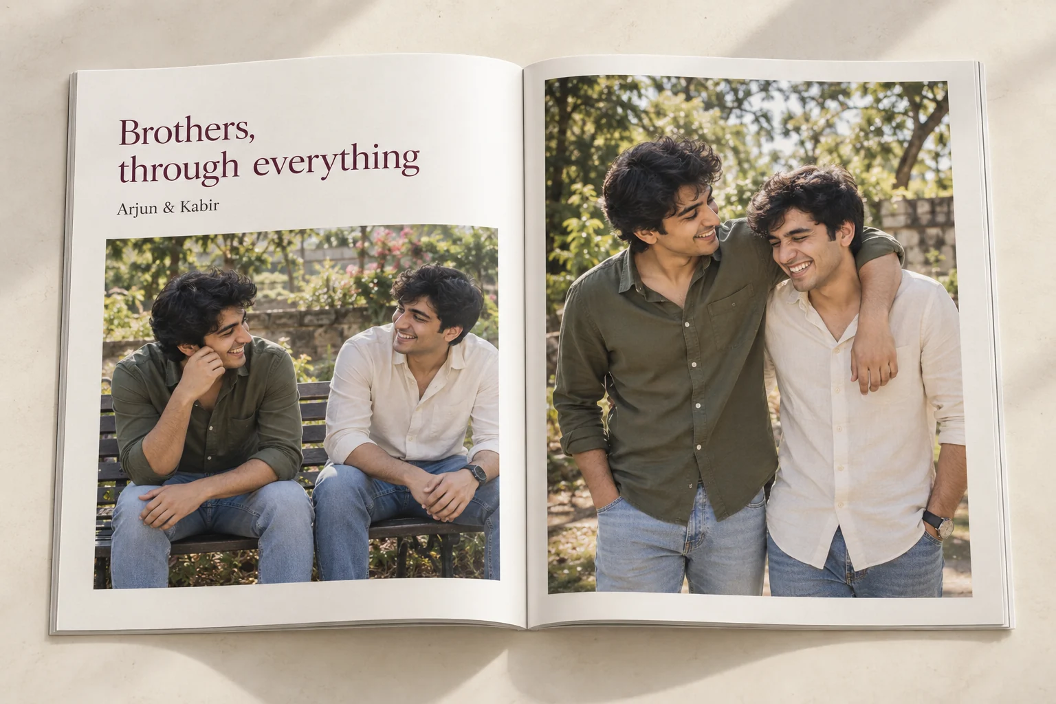 Birthday Gift for Brother - personalized photo book by Ragnar Studios