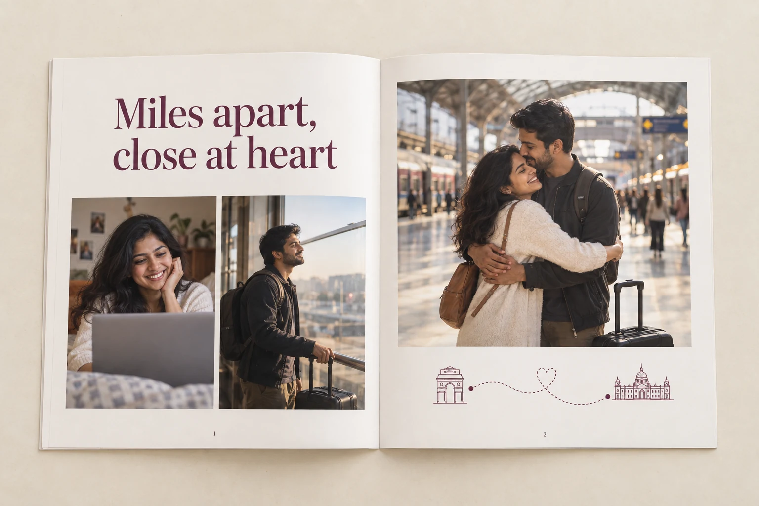 Long Distance Gift - personalized photo book by Ragnar Studios