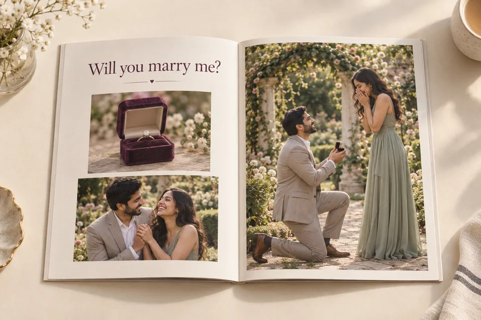 Engagement Gift - personalized photo book by Ragnar Studios