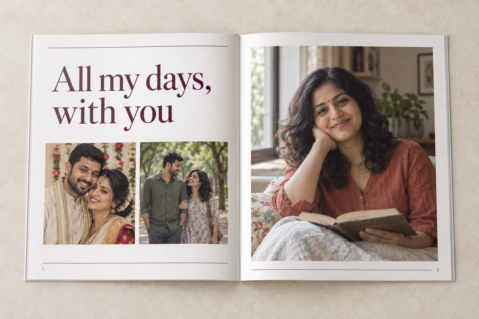 Birthday Gift for Wife - personalized photo book by Ragnar Studios