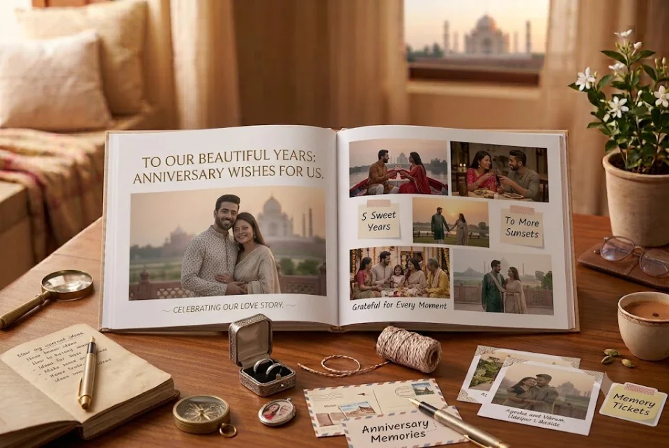 Anniversary wishes for husband and wife with couple photographs