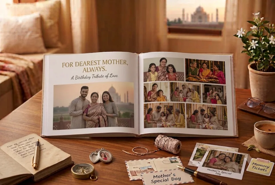 Birthday gift ideas for a mother with family photographs
