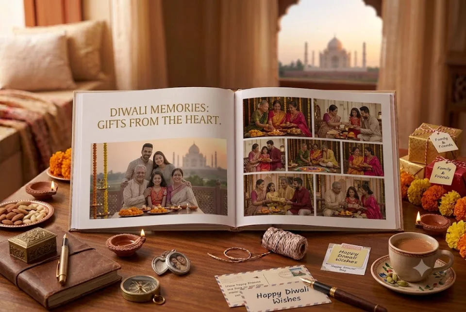 Diwali gift ideas for family with festive photographs