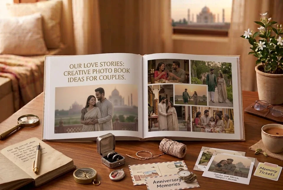 Photo book ideas for couples with printed pages